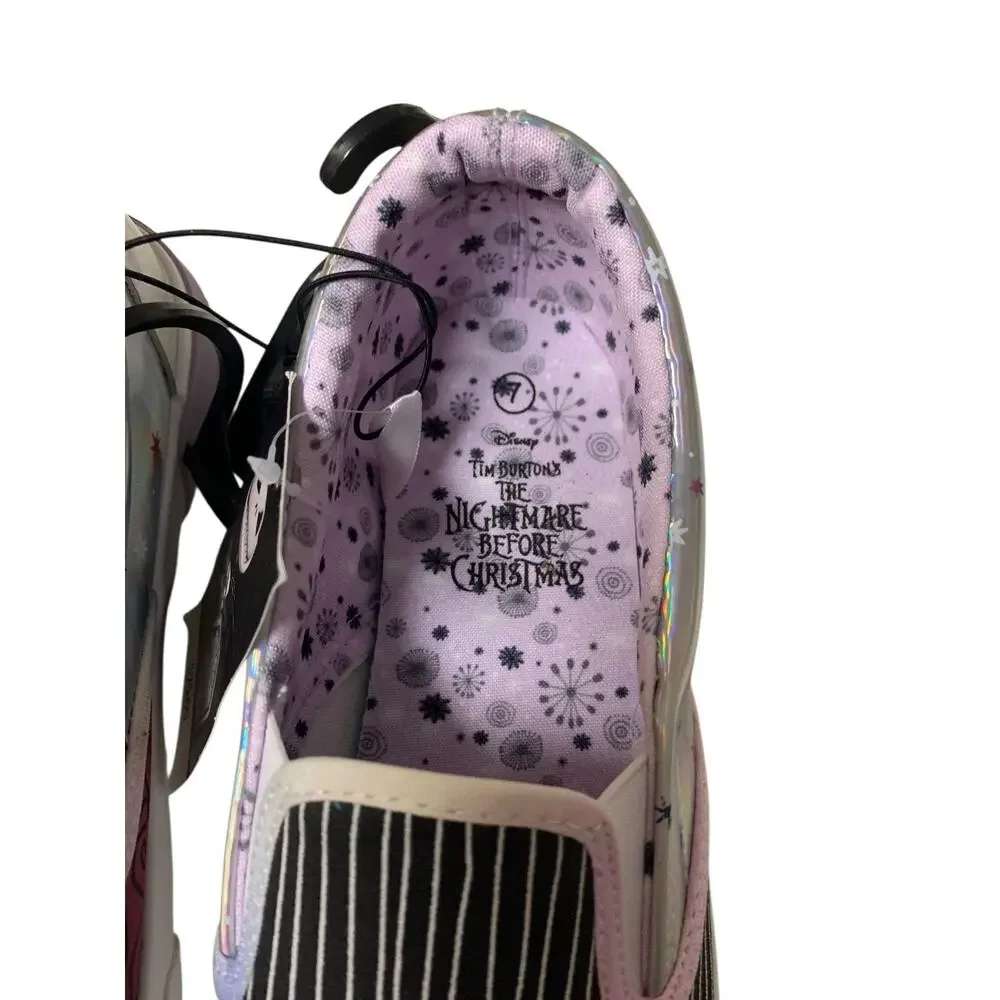 GROUND UP Disney Nightmare Before‎ Christmas Slip-on Sneakers Shoes Size 7